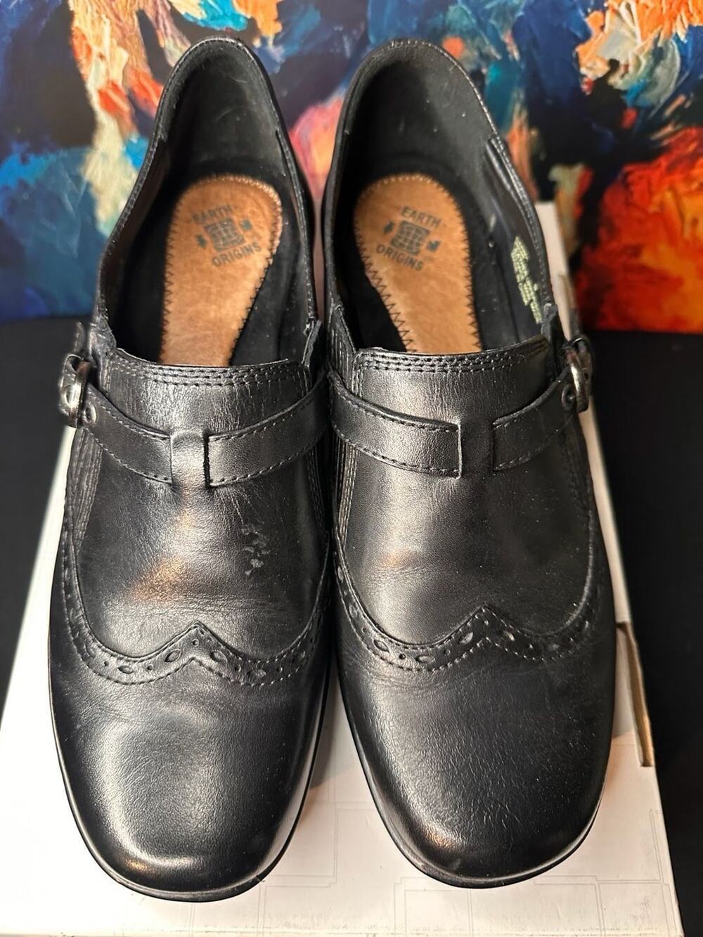 No.05 Earth Origins Carma Leather Wingtip Slip-on Loafers